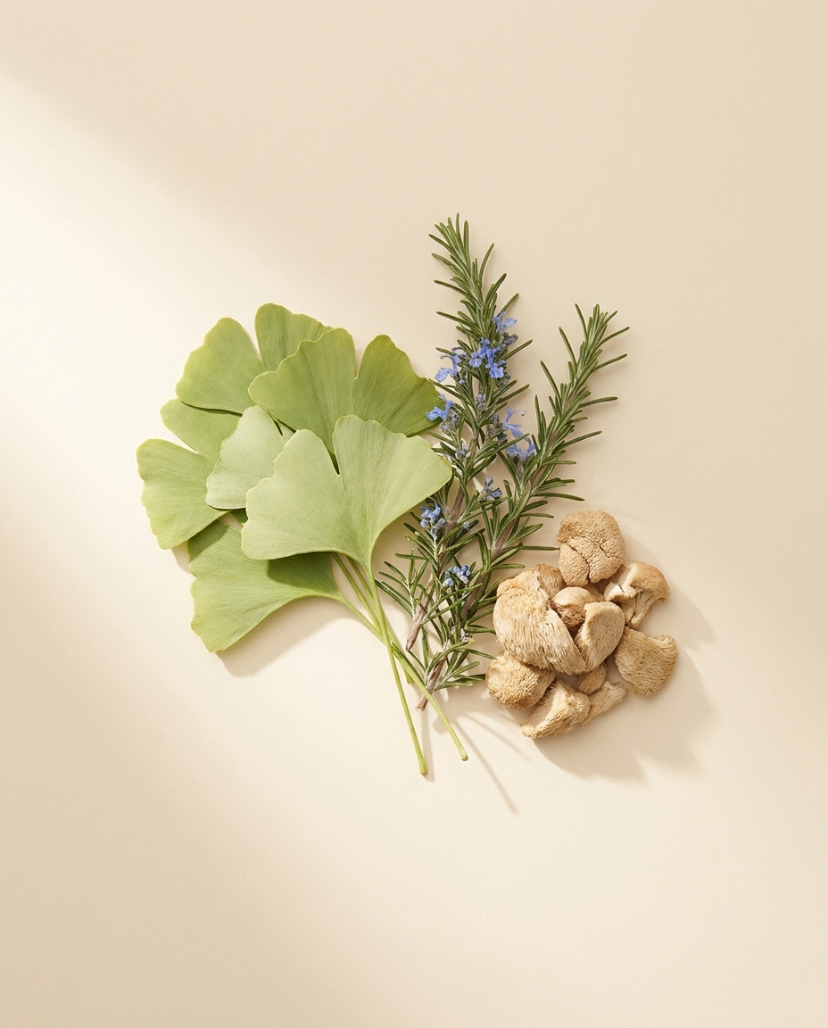 Focus & Clarity — ginkgo, rosemary and lion's mane