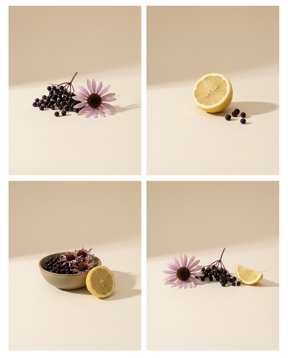 Immunity & Balance — elderberries, echinacea and lemon
