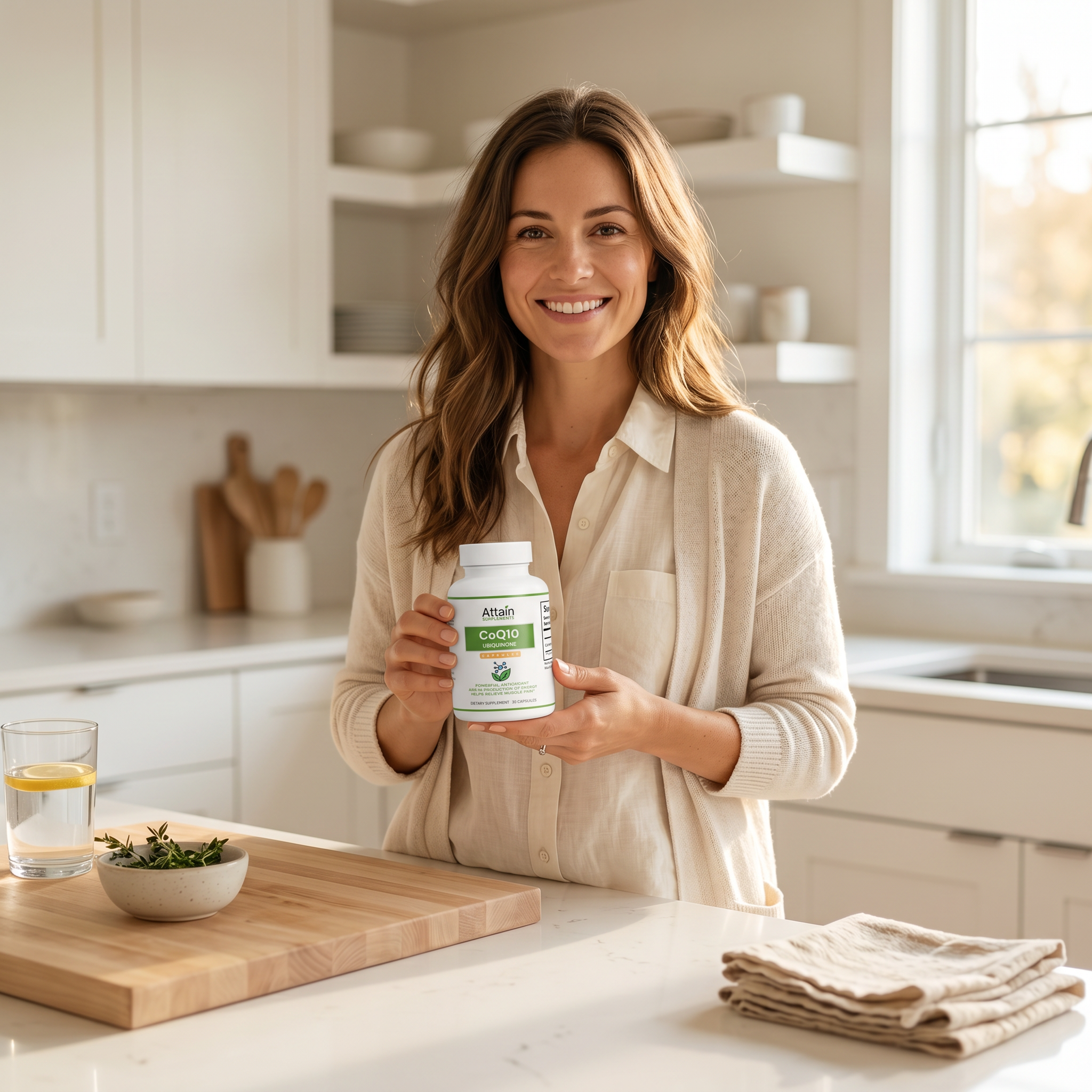 Attain CoQ10 Ubiquinone capsules for heart and energy