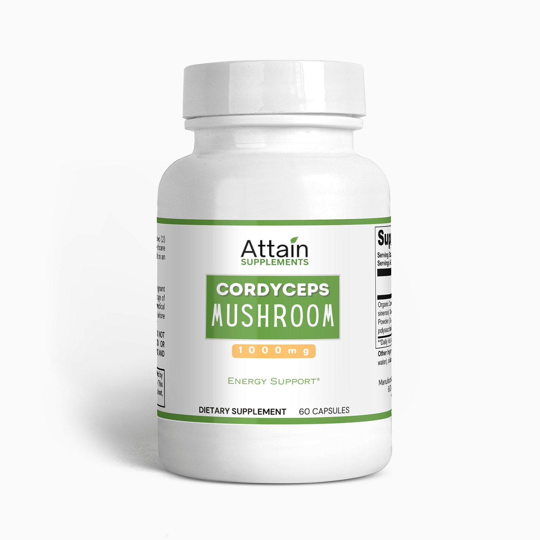 Cordyceps Mushroom Capsules - Attain Supplements