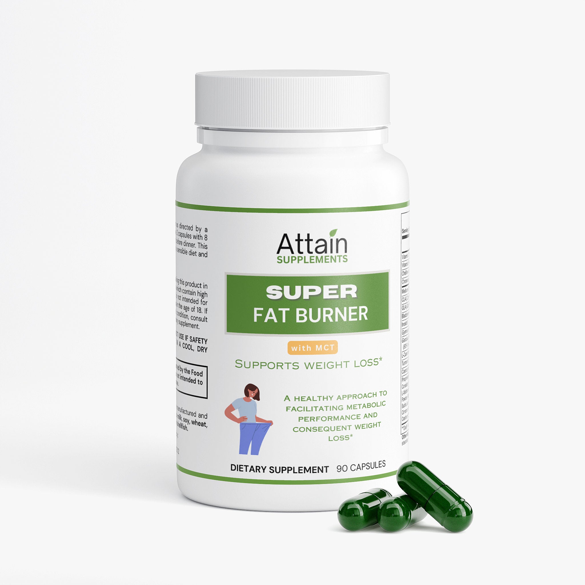 Super Fat Burner with MCT daily wellness supplement | Attain Supplements