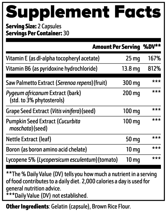 Men's Prostate Wellness Capsules — Urinary Support