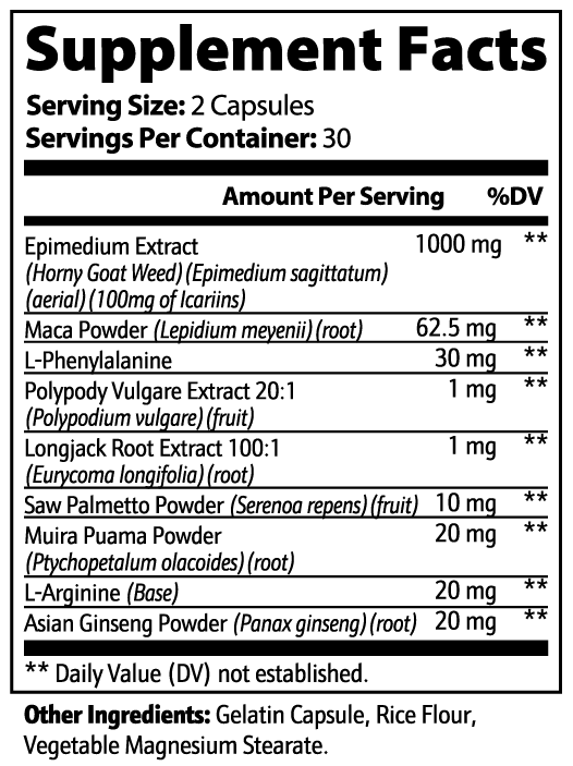 Horny Goat Weed Capsules — Vitality & Energy