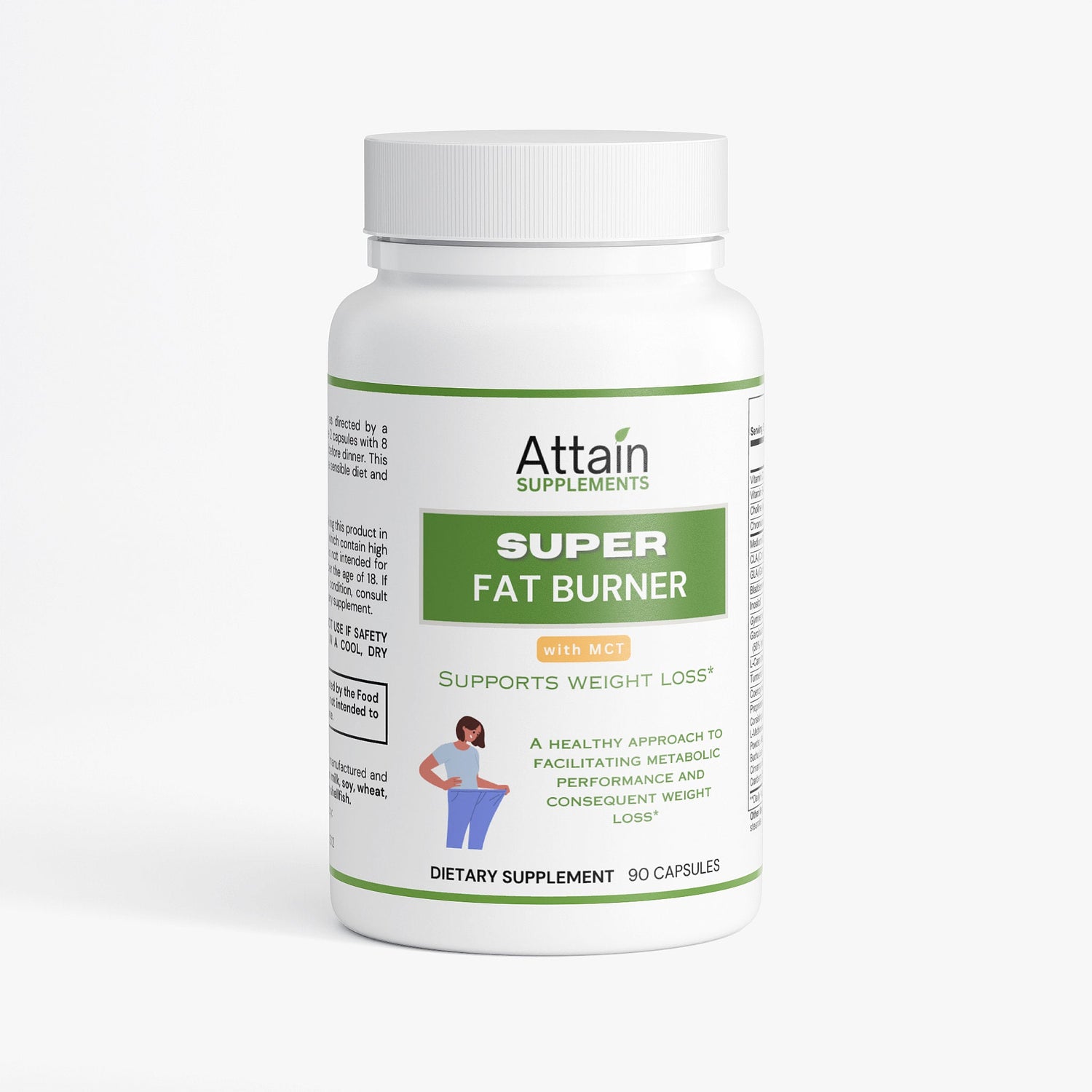 Attain Metabolism Support with MCT capsules — thermogenic blend for clean energy and healthy metabolism