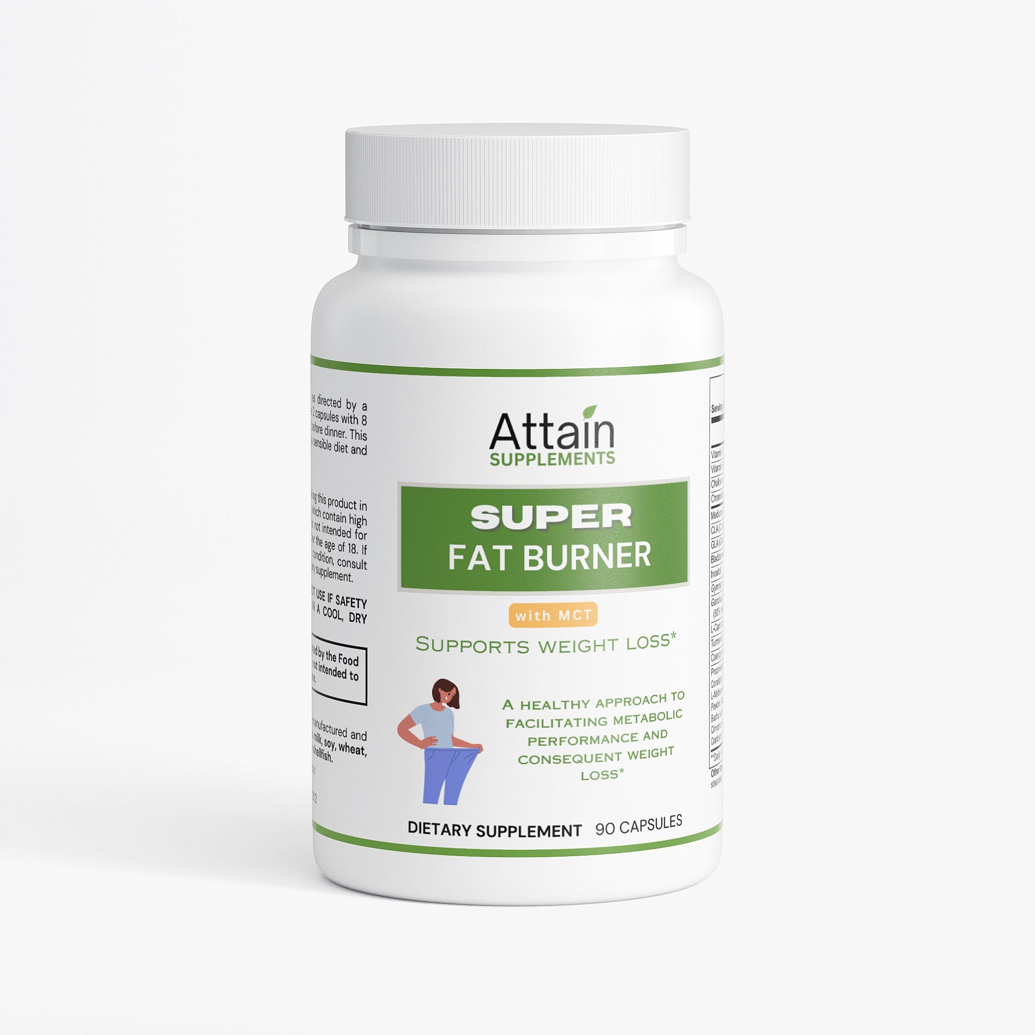 Attain Metabolism Support with MCT capsules — thermogenic blend for clean energy and healthy metabolism