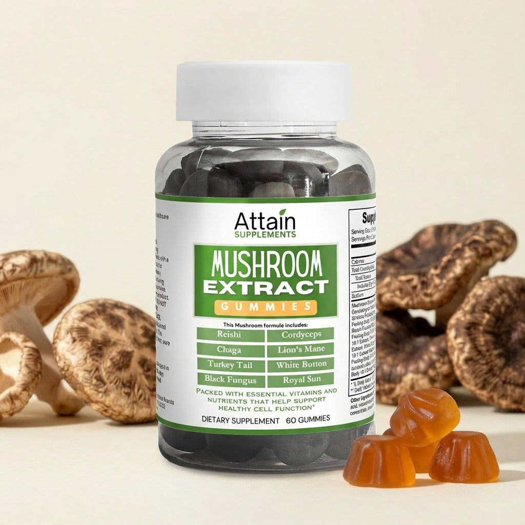 Vegan Mushroom Extract Gummies: A Powerful Blend of 10 Functional Mushrooms