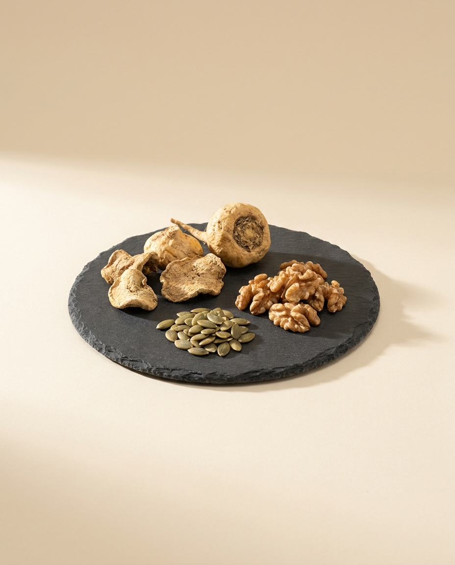 Men's Health — maca, pumpkin seeds and walnuts
