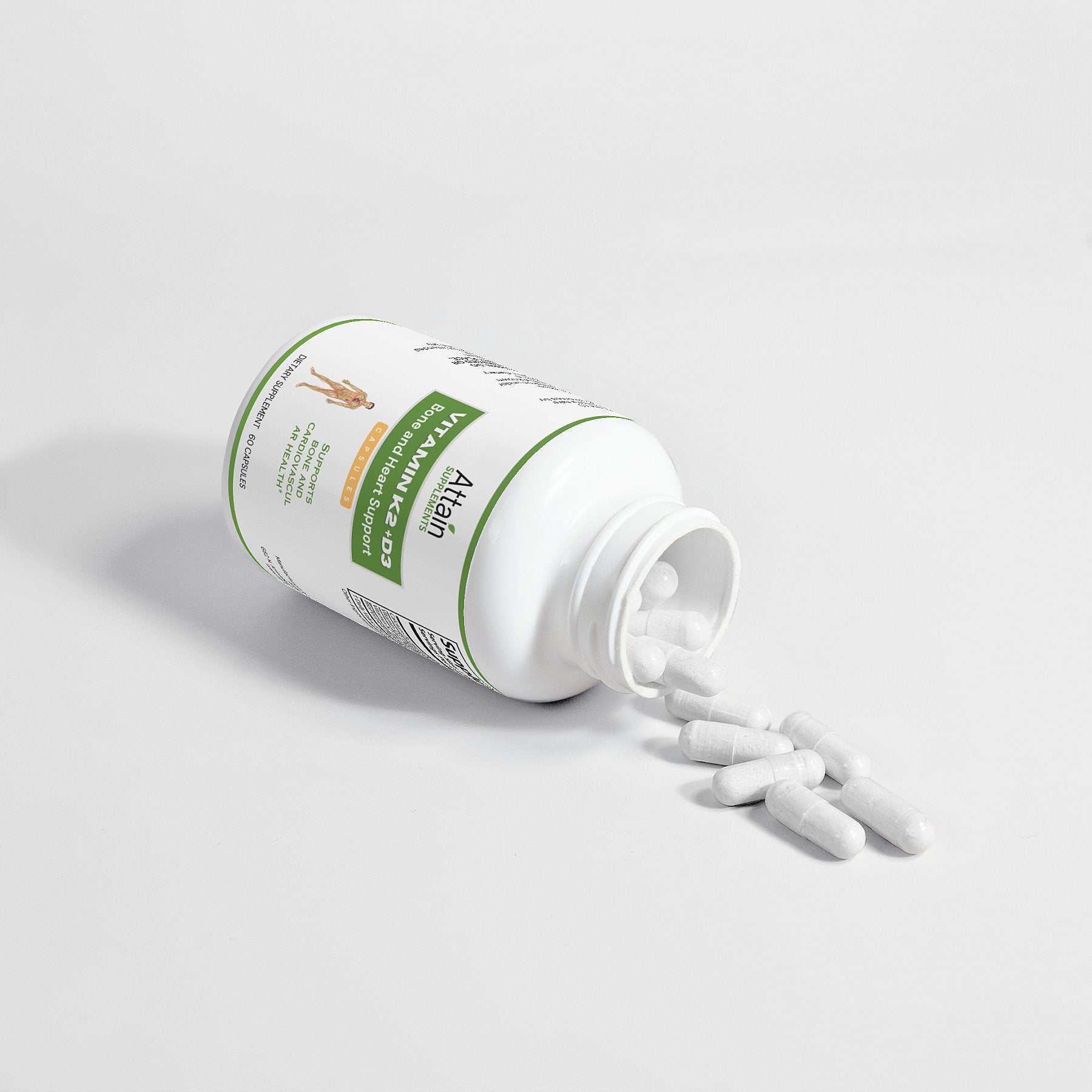Bone & Heart Support - Vitamin K2 and D3 - Attain Supplements
