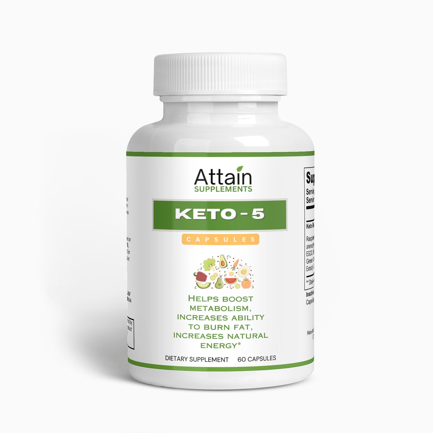 Keto-5 Blend Capsules - Attain Supplements