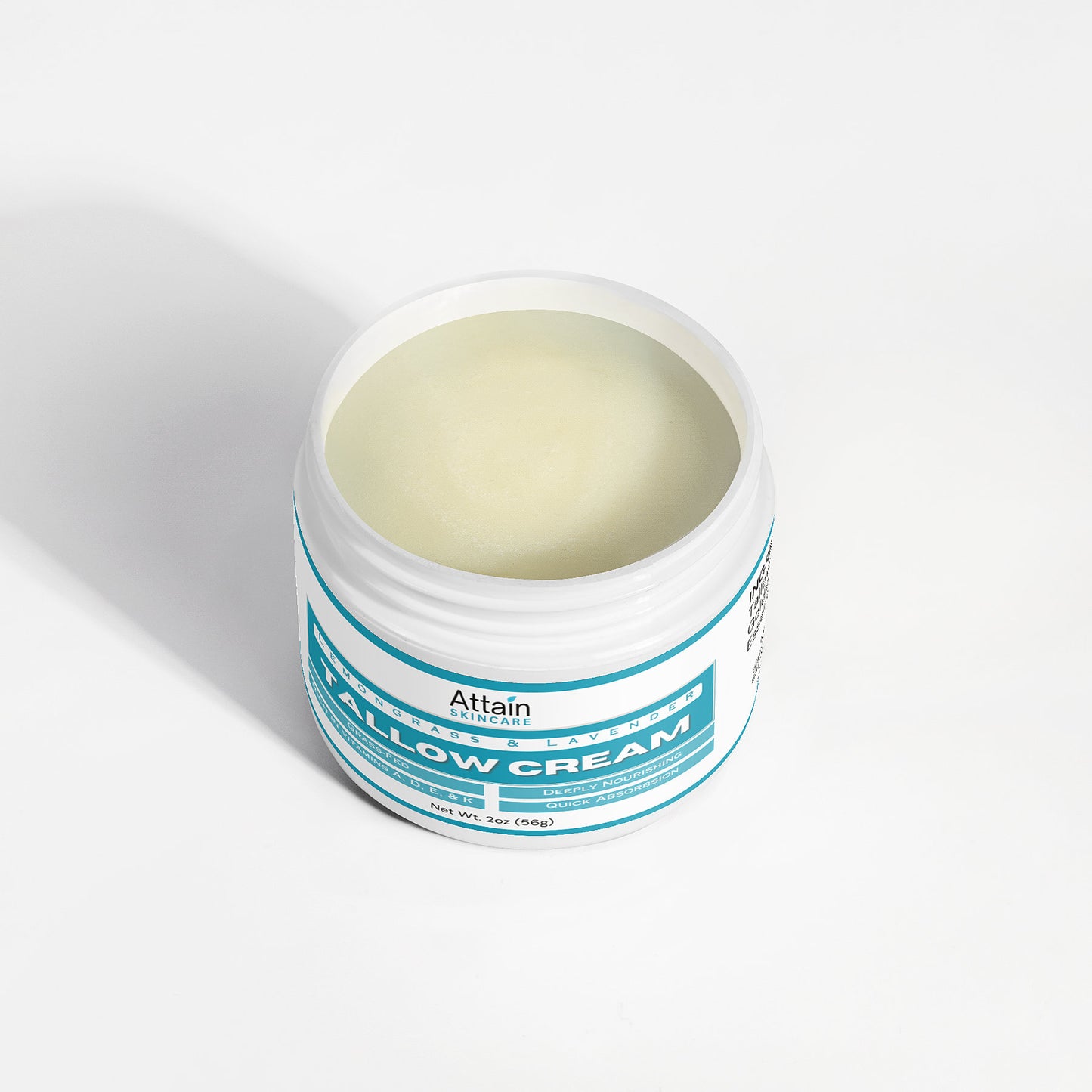 Tallow Cream - Lemongrass & Lavender Scent - made from grass fed beef tallow - Attain Supplements