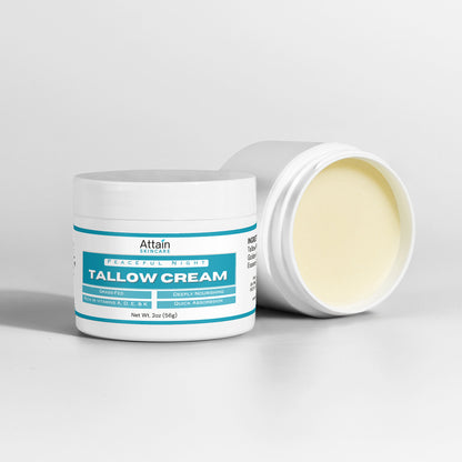 Tallow Cream Peaceful Night - made from grass fed beef tallow - Attain Supplements