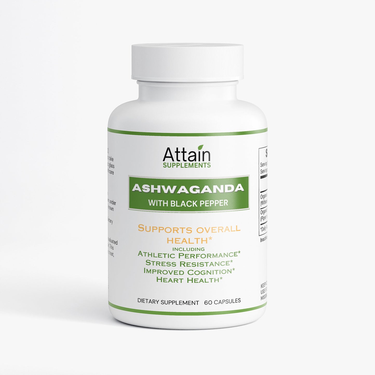 Ashwagandha Root Capsules with Black Pepper