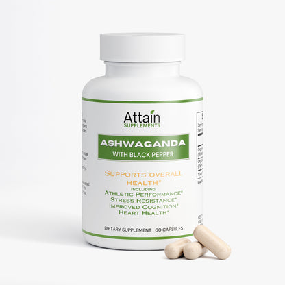 Ashwagandha Root Capsules with Black Pepper