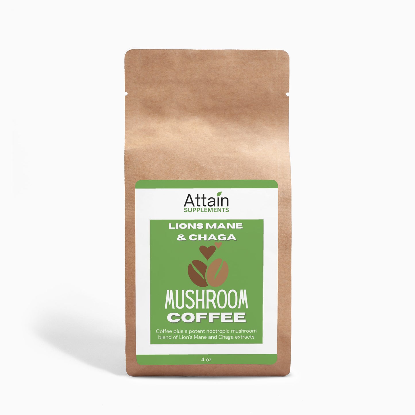 Mushroom Coffee Fusion - Lion’s Mane & Chaga 4oz