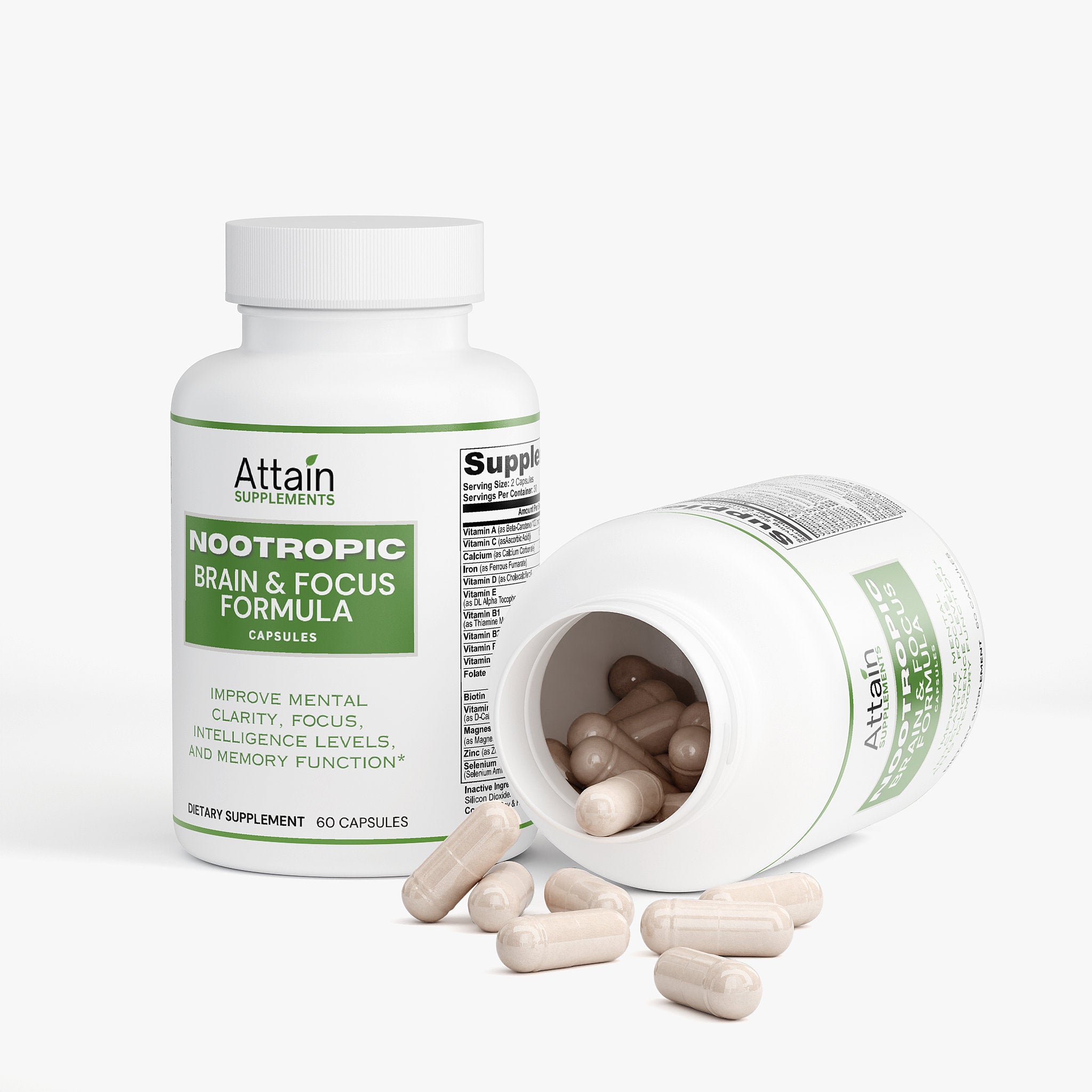 Nootropic Brain & Focus key benefits | Attain Supplements