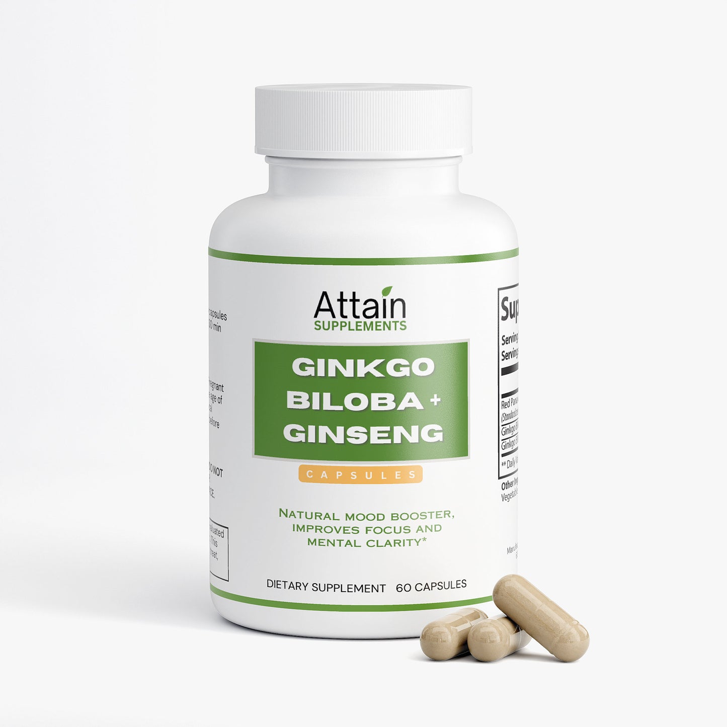 Ginkgo Biloba + Ginseng Capsules