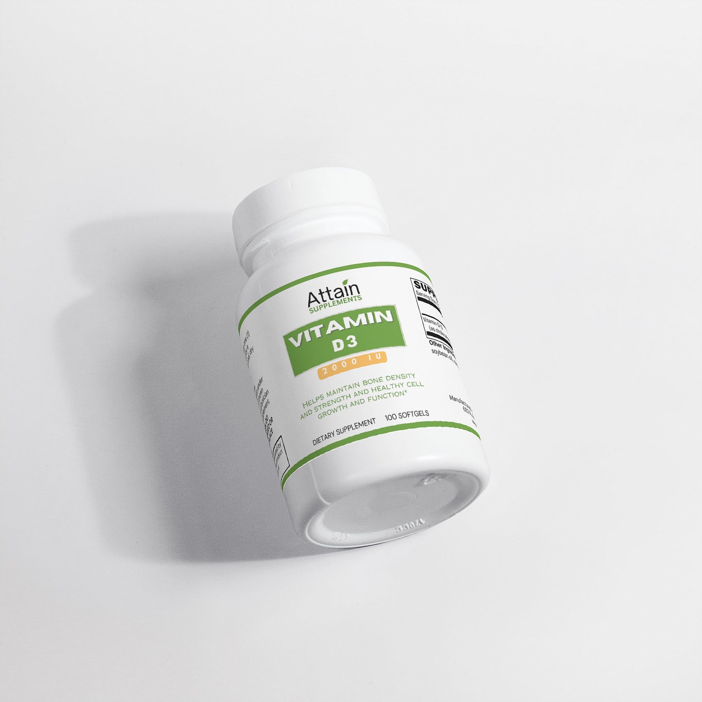Vitamin D3 Capsules - 2,000 IU