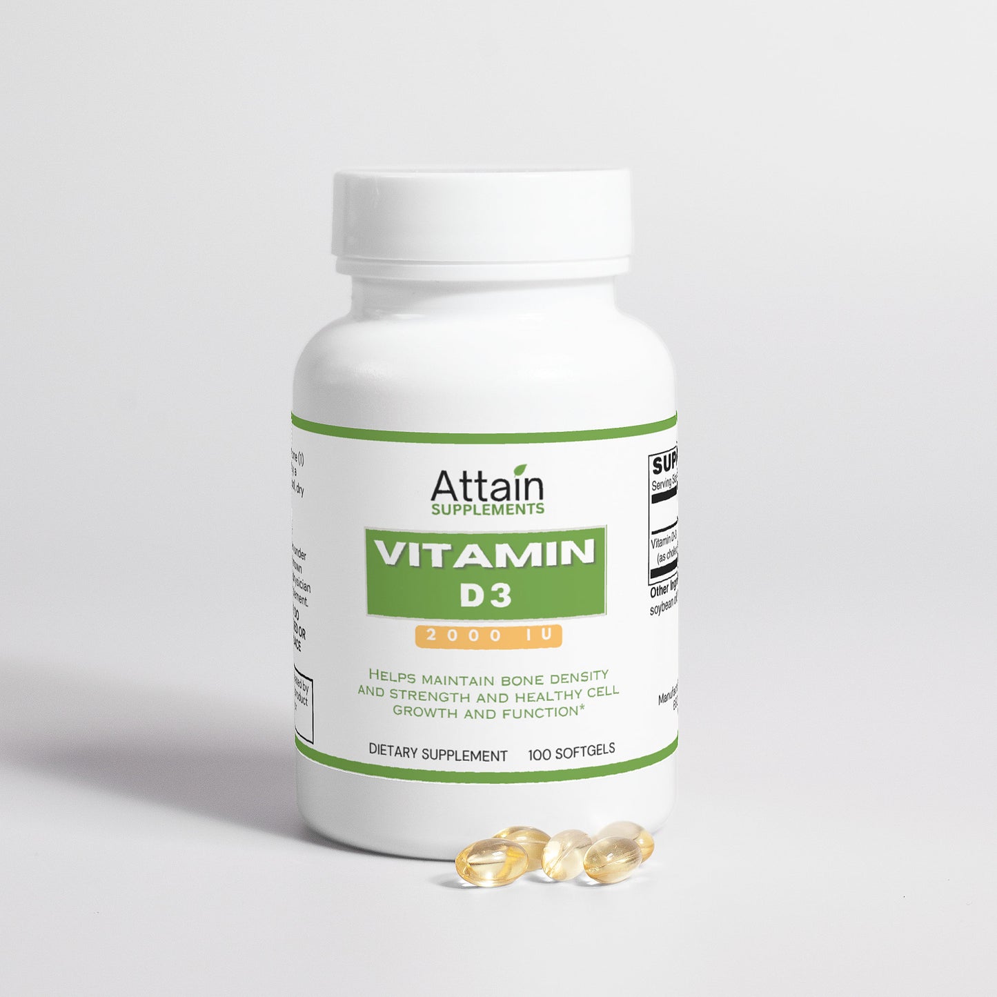 Vitamin D3 Capsules - 2,000 IU