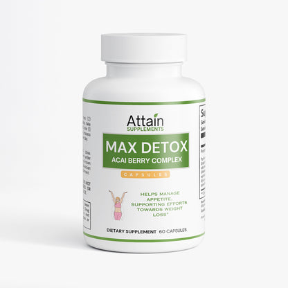 Max Detox (Acai detox) Capsules - Supports detoxification and overall health