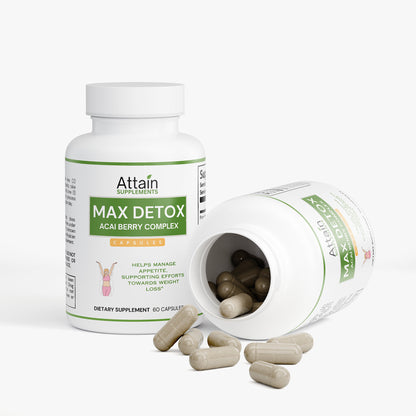 Max Detox (Acai detox) Capsules - Supports detoxification and overall health