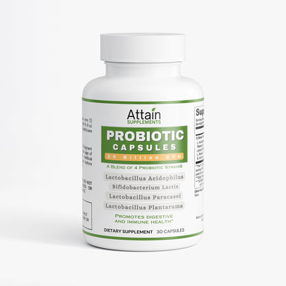 Probiotic 20 Billion CFU - Dietary Supplement Capsules