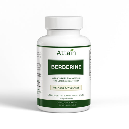Berberine Capsules supplement bottle | Attain Supplements