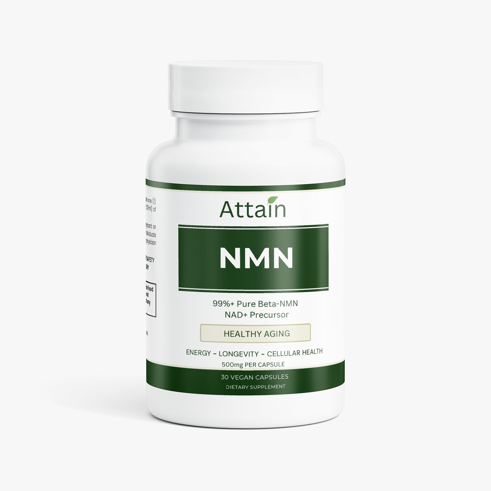 Attain NMN 500mg capsules for longevity support