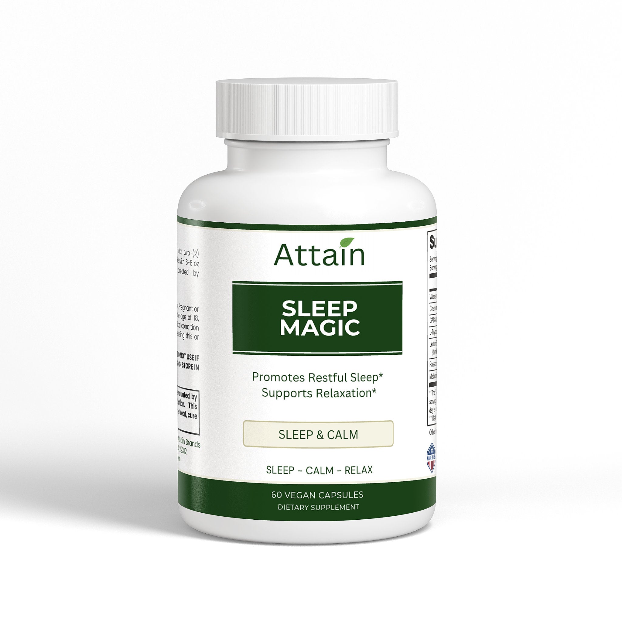 Sleep Magic supplement bottle | Attain Supplements