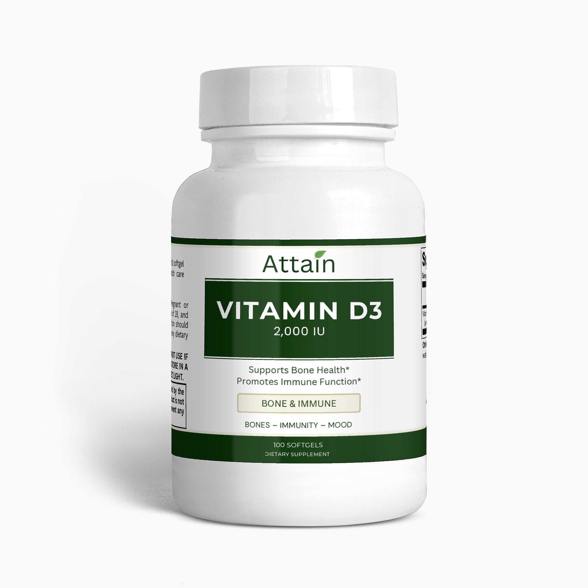 Vitamin D3 Capsules - 2,000 IU