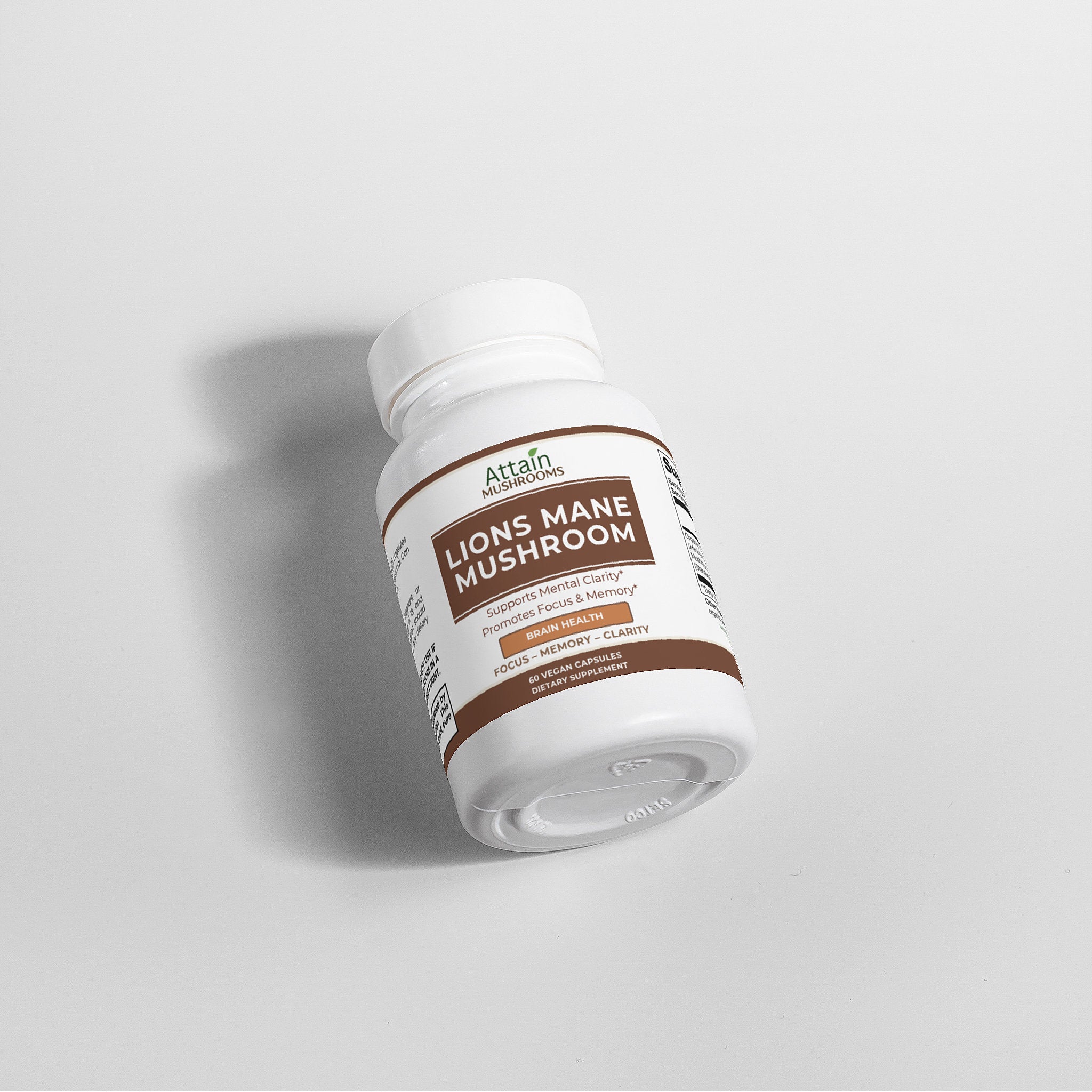 Organic Lion's Mane Mushroom Capsules 1000mg — Brain Support