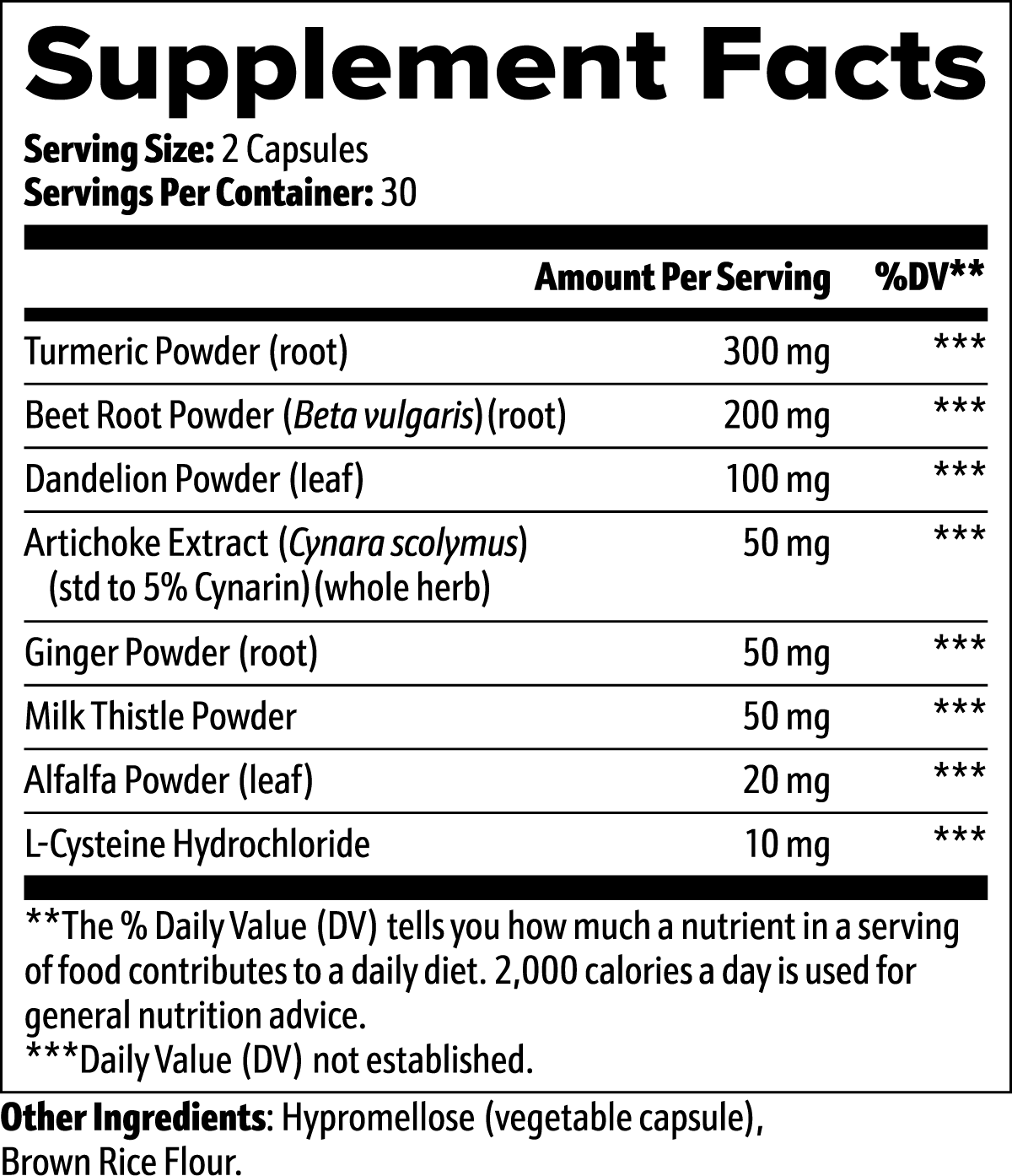 Liver Support Capsules — Detox & Cleanse