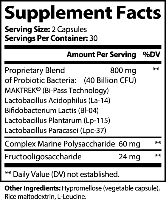 Probiotic - 40 Billion CFU with 4 Strains