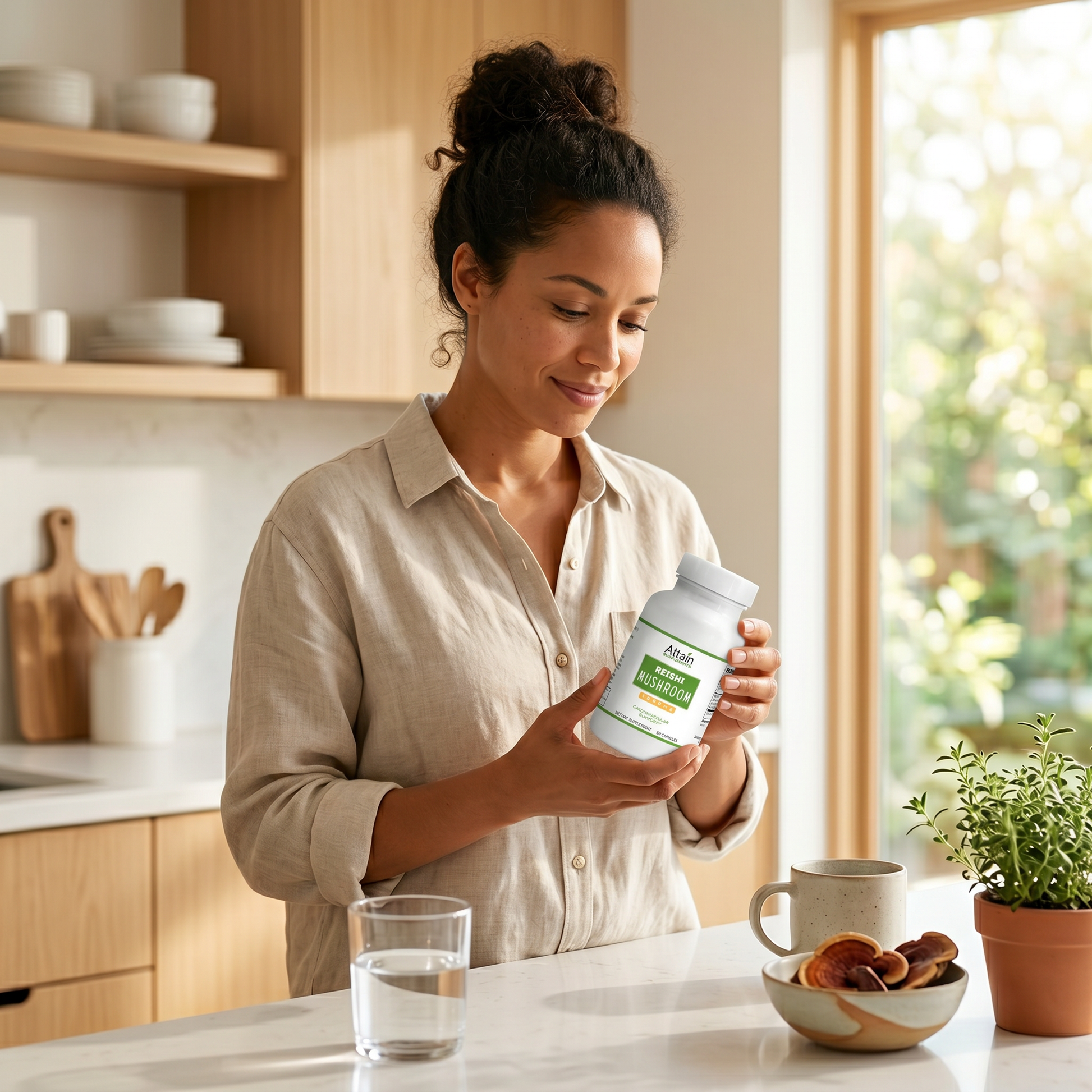 Organic Reishi Capsules supplement | Attain Supplements