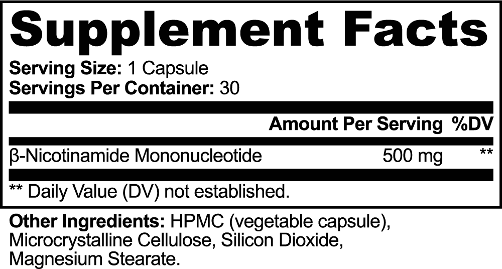 Attain NMN 500mg capsules made in the USA