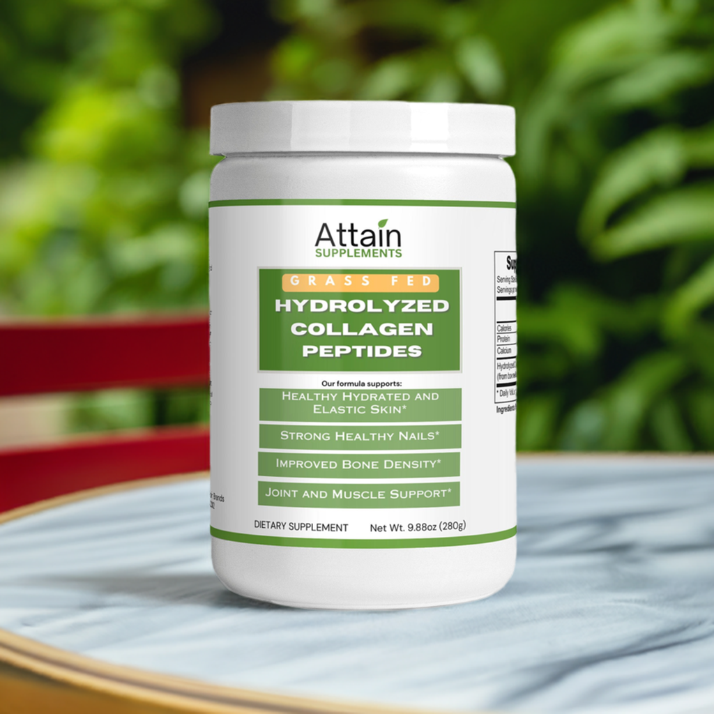 Grass-Fed Hydrolyzed Collagen Peptides - Attain Supplements