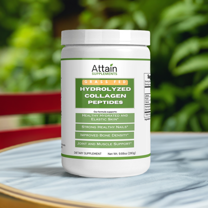 Grass-Fed Hydrolyzed Collagen Peptides - Attain Supplements