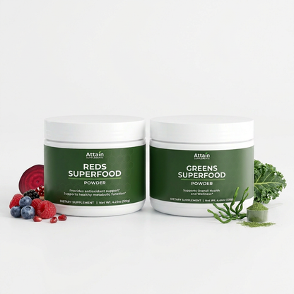 Attain Greens and Reds superfood powder bundle