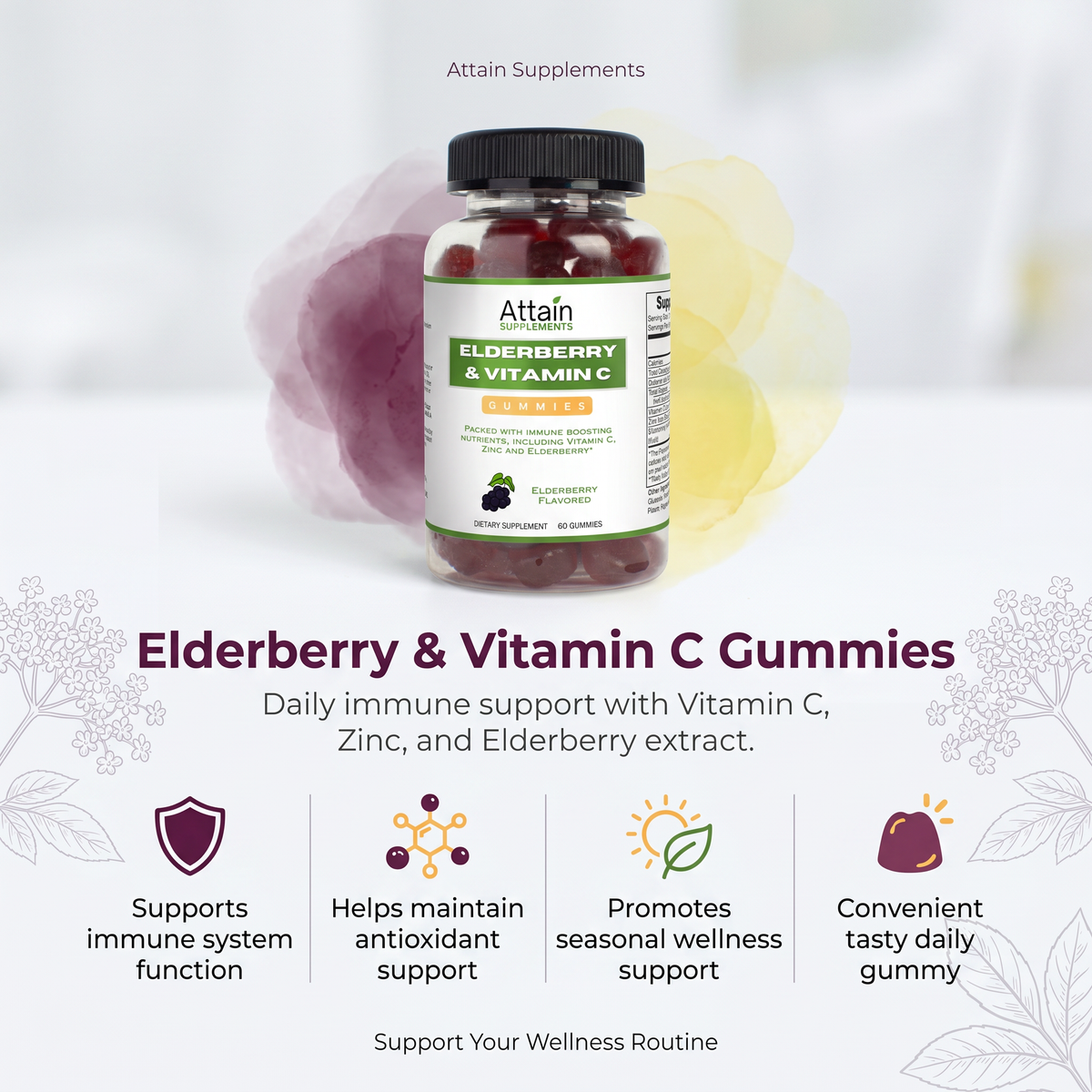 Elderberry & Vitamin C Gummies